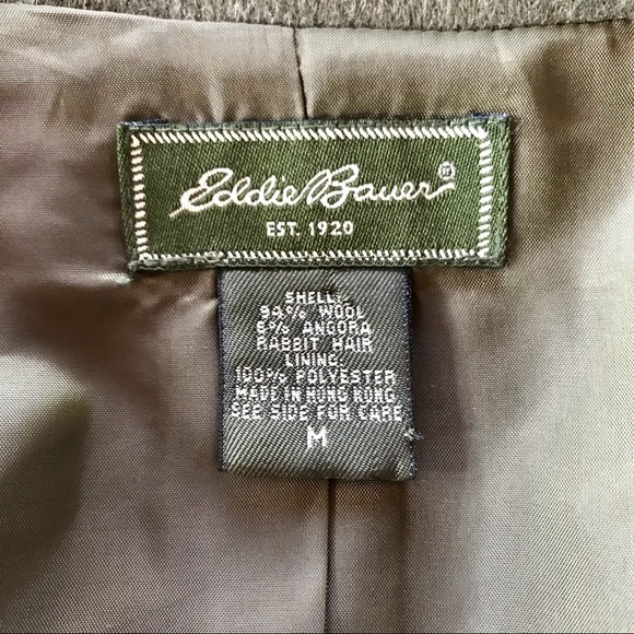 ❌SOLD Wool & Angora Army Green 3 Button Blazer - Picture 4 of 4